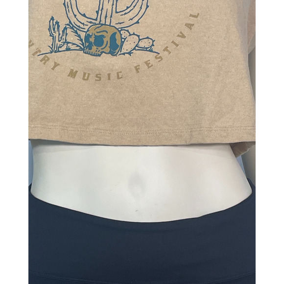 3/$20 Recycled Threads Junior's Sz L Distressed Cropped Tee Desert Dreams County - Picture 7 of 9